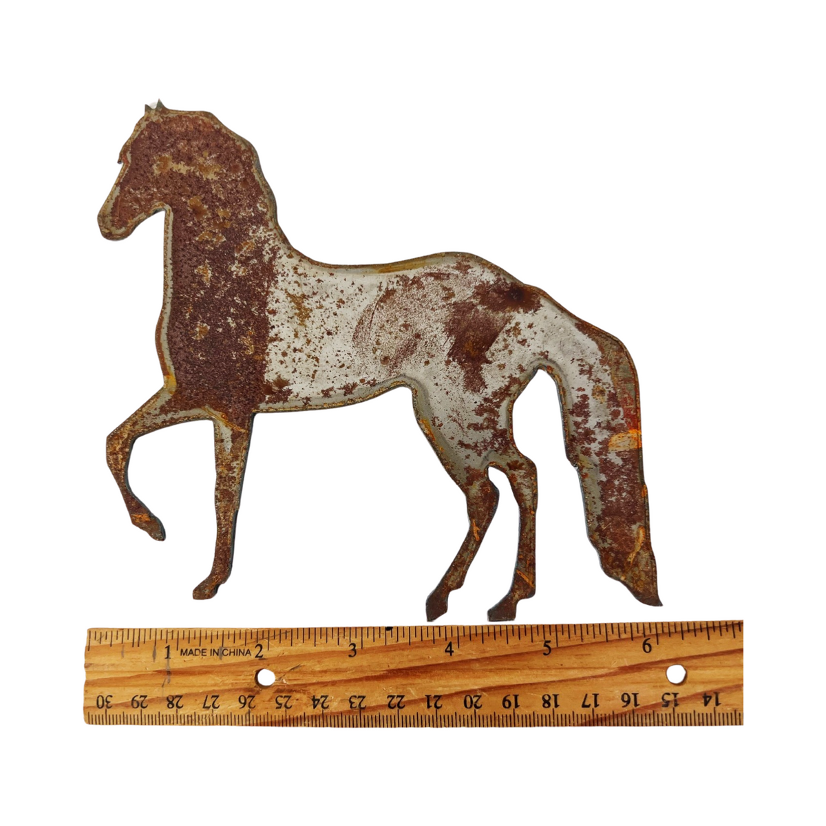 Set of 4 Rusted Metal Horse Cutouts – Clearance kit