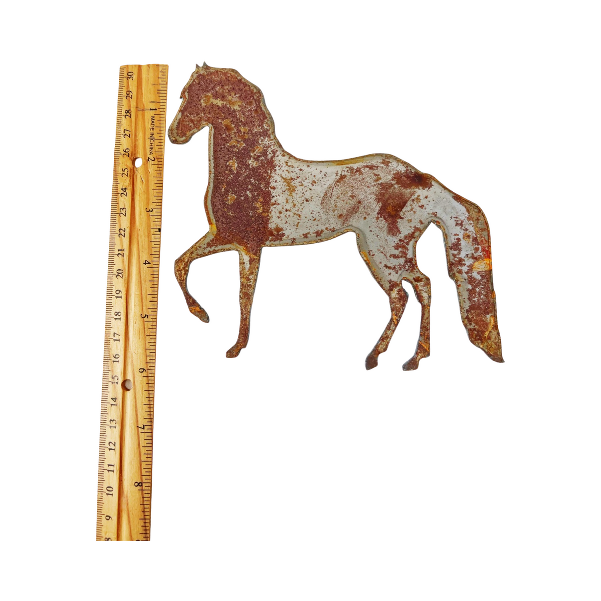 Set of 4 Rusted Metal Horse Cutouts – Clearance kit