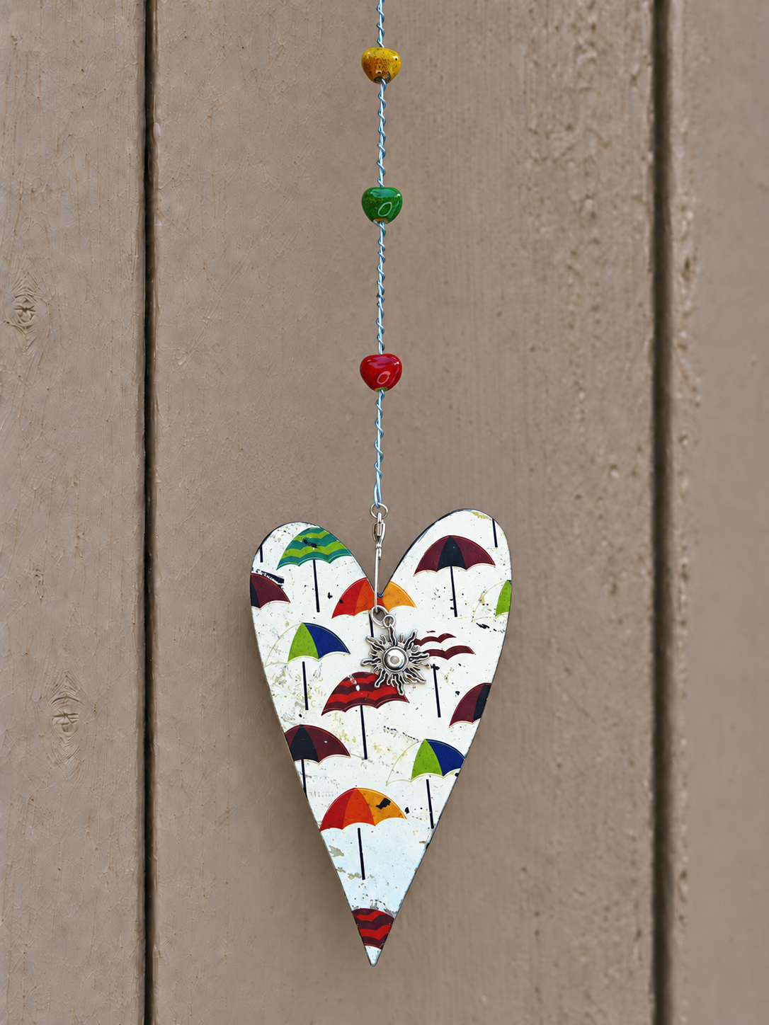 Beach Umbrella Garden Heart same