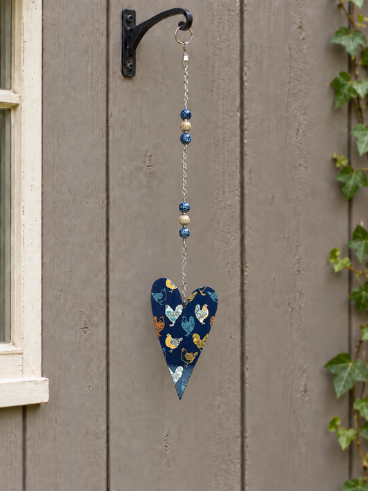 Farmhouse Chicken Garden Hearts