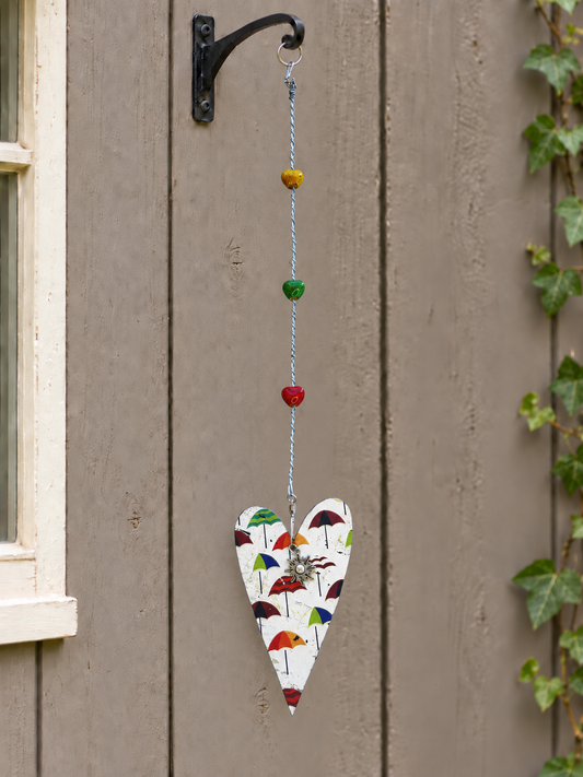Beach Umbrella Garden Heart same