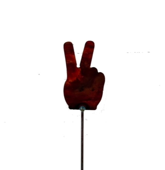 Peace Hand Garden Pick