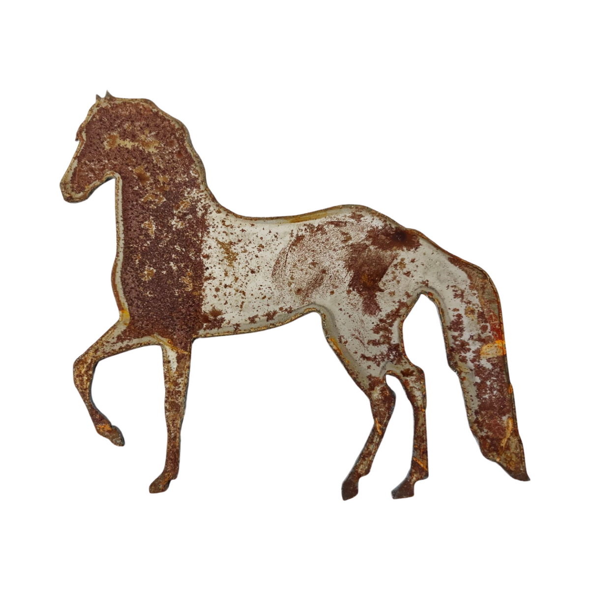 Set of 4 Rusted Metal Horse Cutouts – Clearance kit
