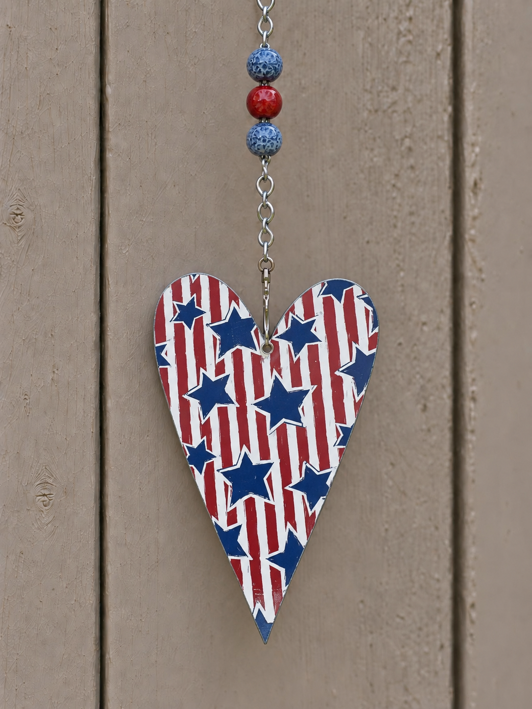 Stars and Stripes Garden Heart
