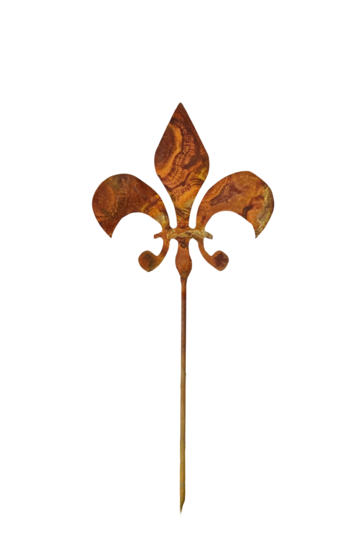 Fleur De Lis Garden Pick Medium